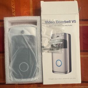 Video Doorbell V5 - Silver and Black